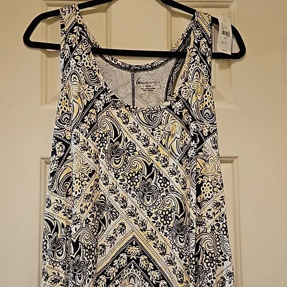 Lane Bryant NWT Navy and Yellow tank/workout top Size 18/20 - Picture 4 of 8